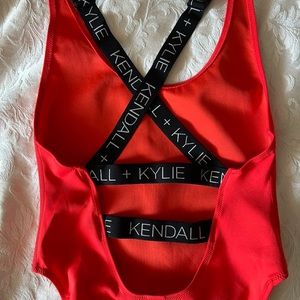 Kendall + Kylie Swimsuit, Red, Size S, Never worn